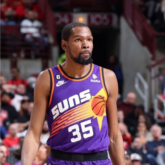 Phoenix Suns Jersey Kevin Durant #35 Nike Throwback 2022-2023 Sunburst - Picture 4 of 4